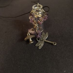 Amethyst Stone Charm Necklace